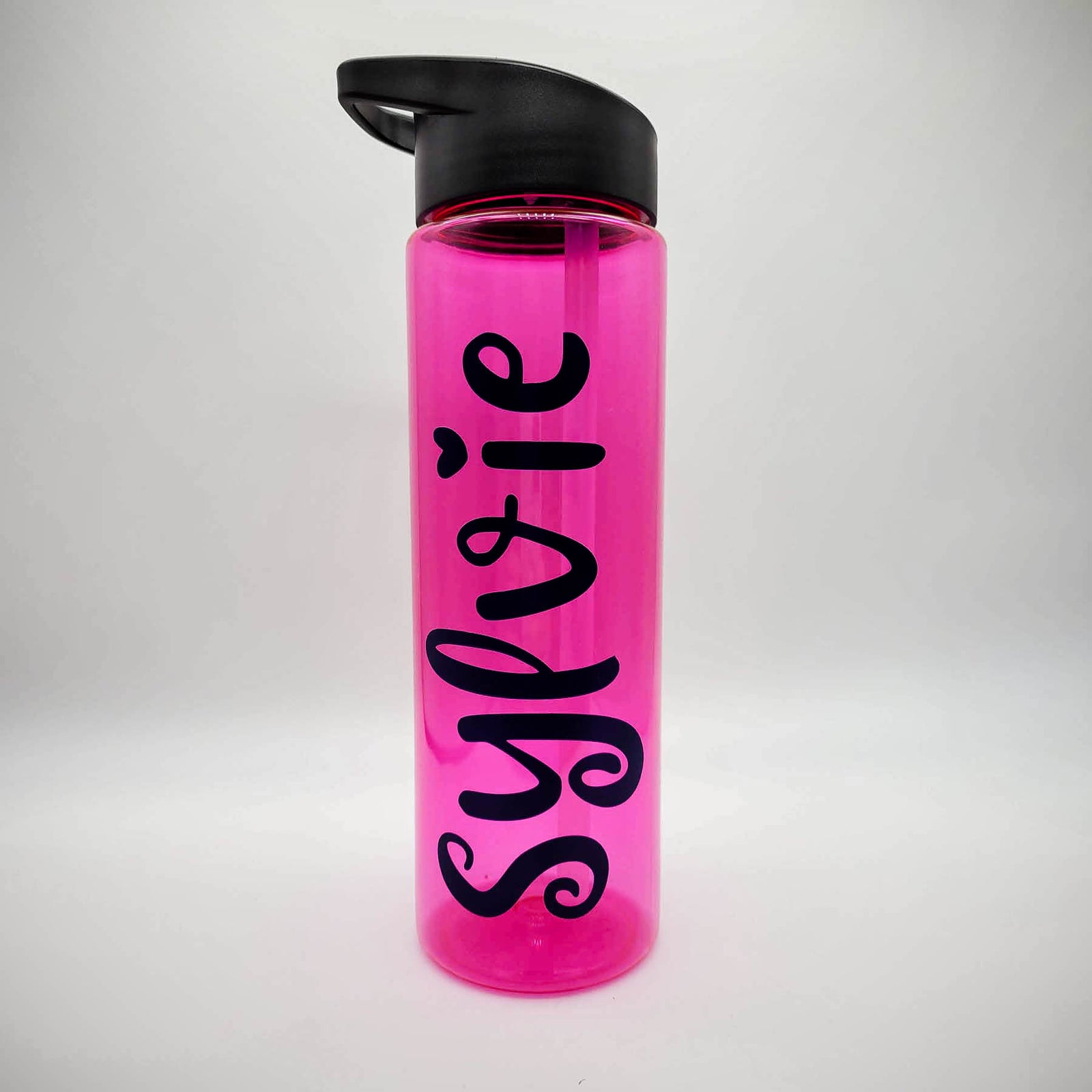 Personalized 24oz Water Bottle Tracker Maars Fuchsia - Sunny Box
