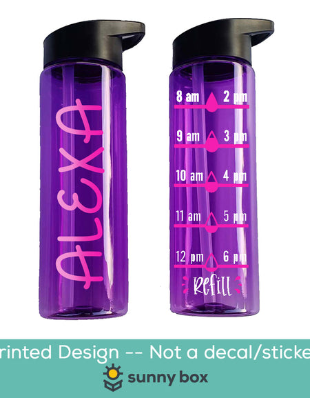 Personalized Water Bottle with Water Tracker - Sunny Box