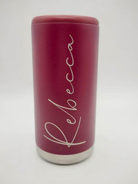 Personalized Engraved Skinny Can Cooler Rosewood Matte - Sunny Box