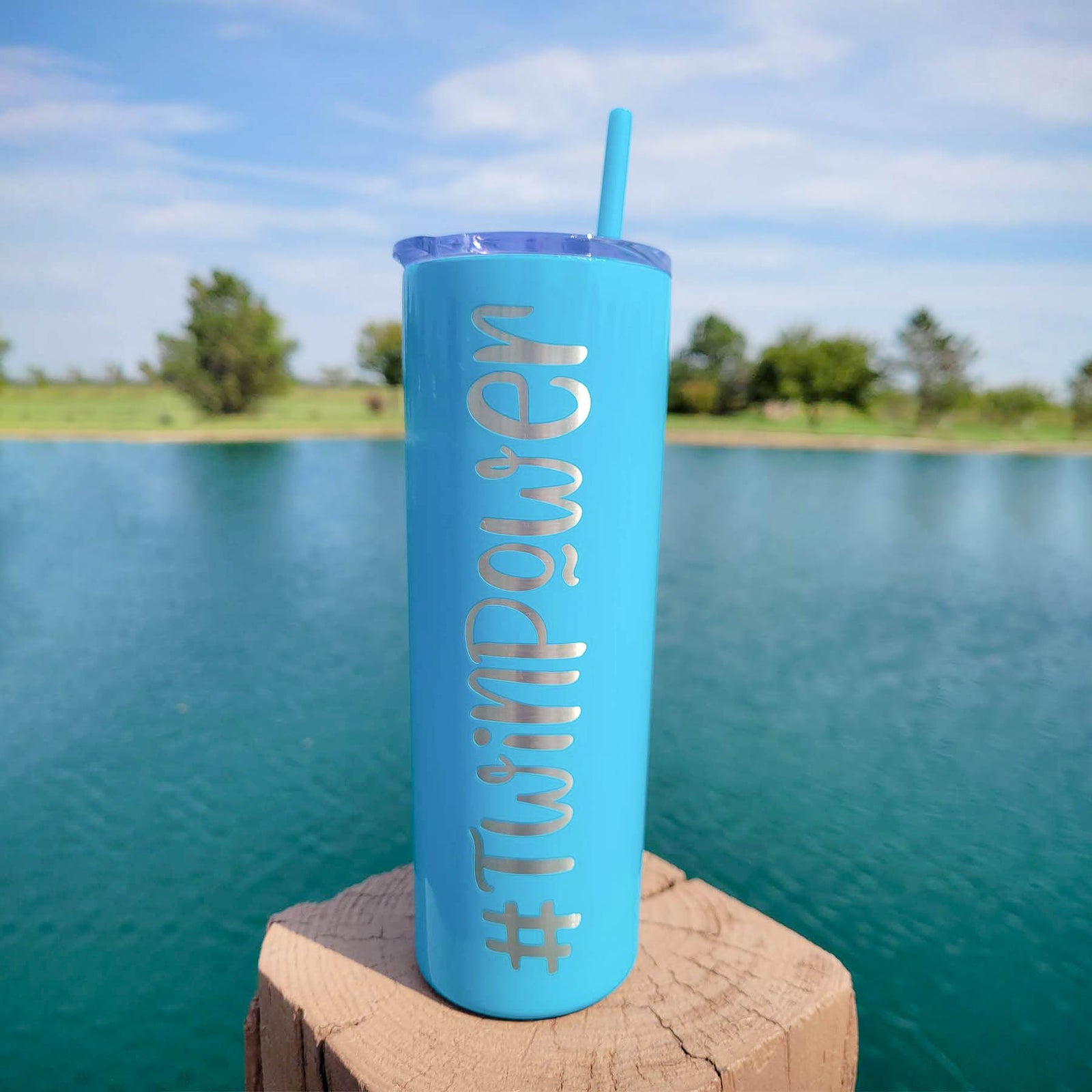 Personalized Engraved 20oz Skinny Tumbler