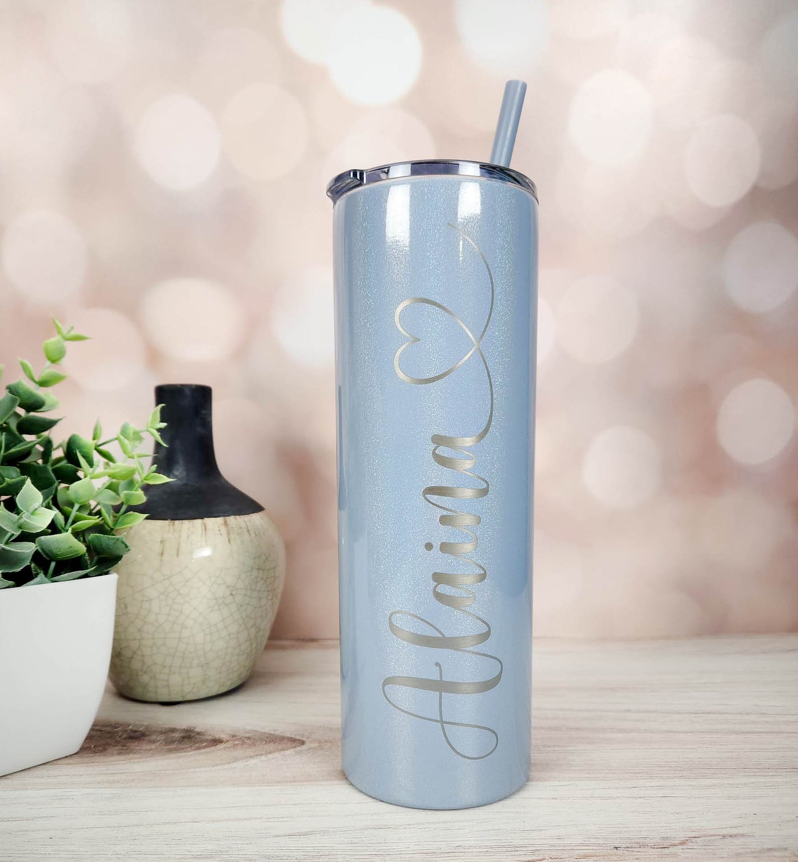 Personalized Engraved 20oz Skinny Tumbler