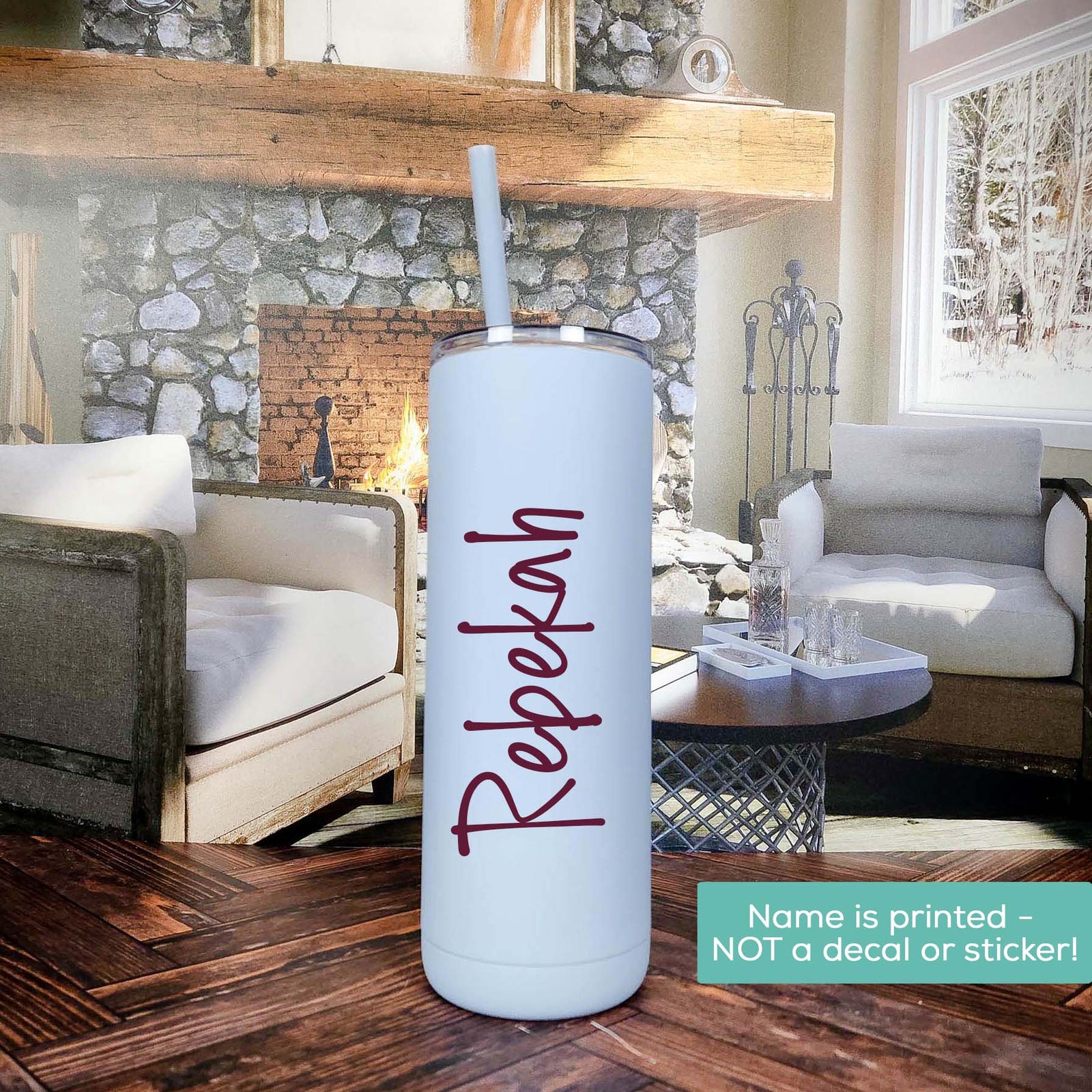 Personalized Bridesmaid 20oz Skinny Tumbler