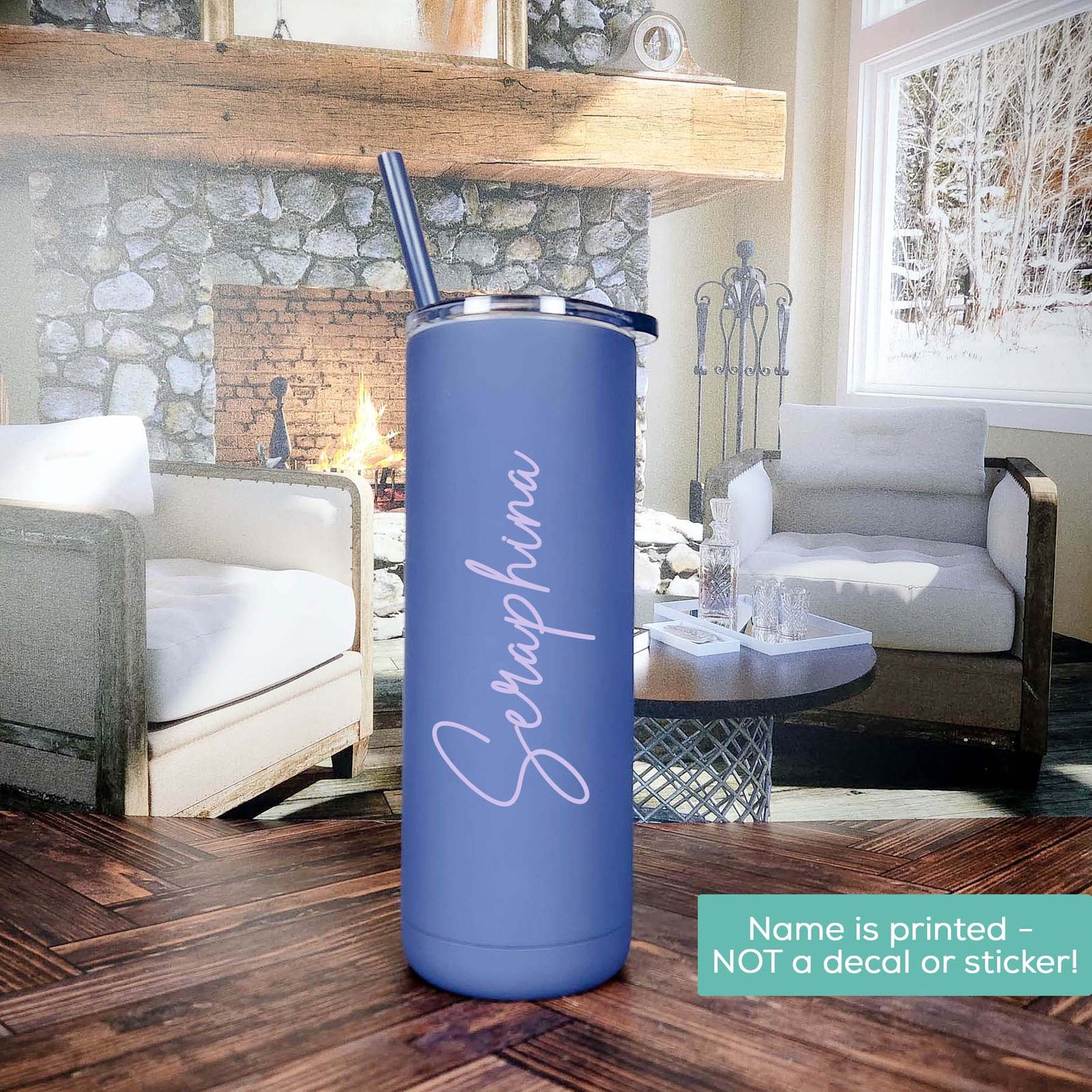 Personalized Bridesmaid 20oz Skinny Tumbler