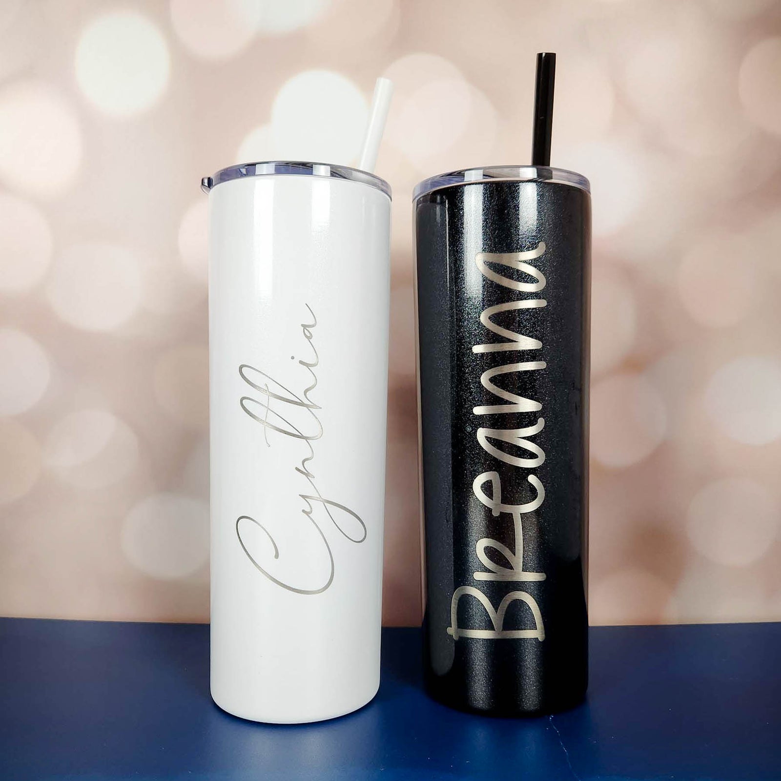 Personalized Engraved 20oz Skinny Tumbler