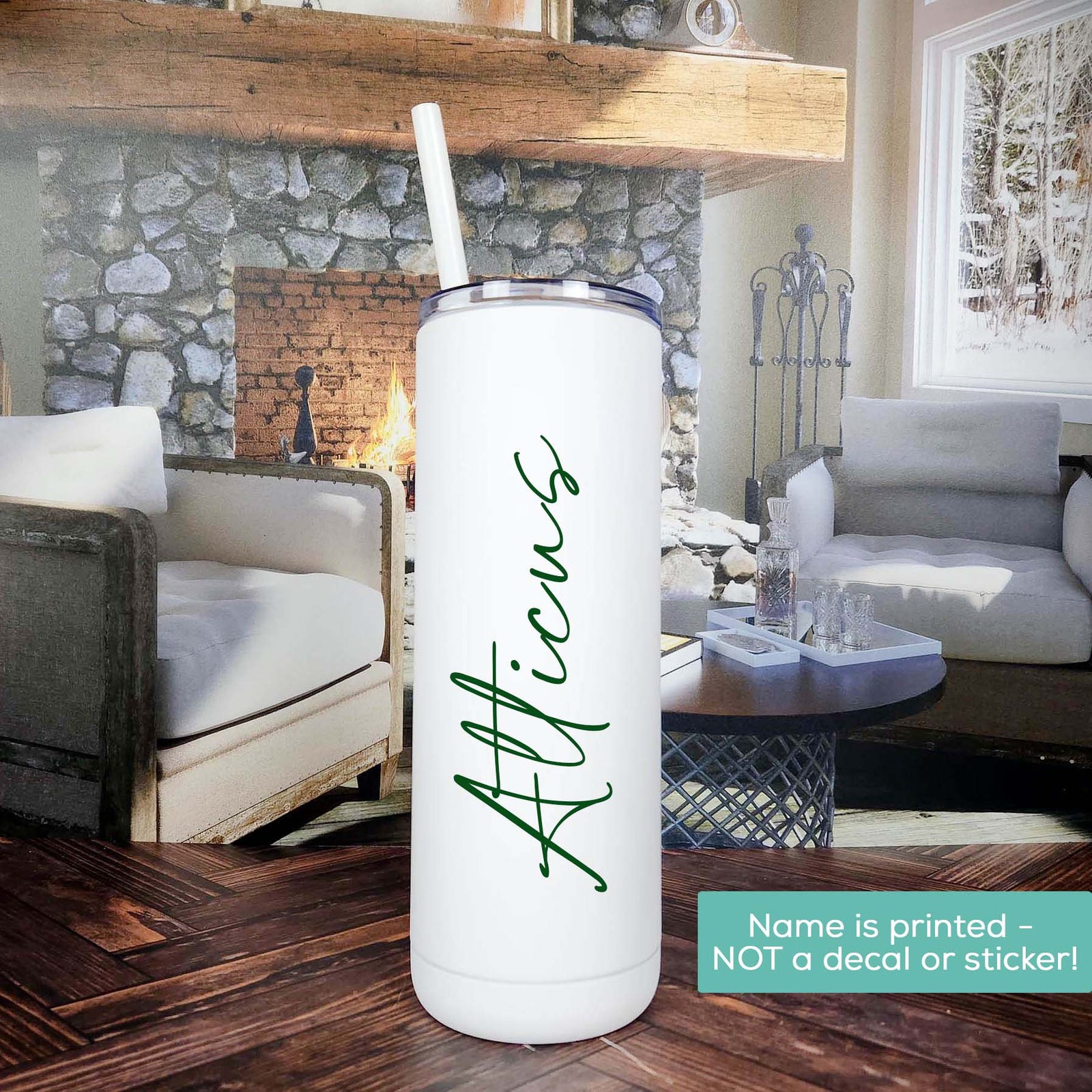 Personalized Bridesmaid 20oz Skinny Tumbler