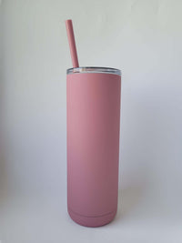 Engraved 20oz Skinny Tumbler Soft Matte Dusty Rose by Sunny Box