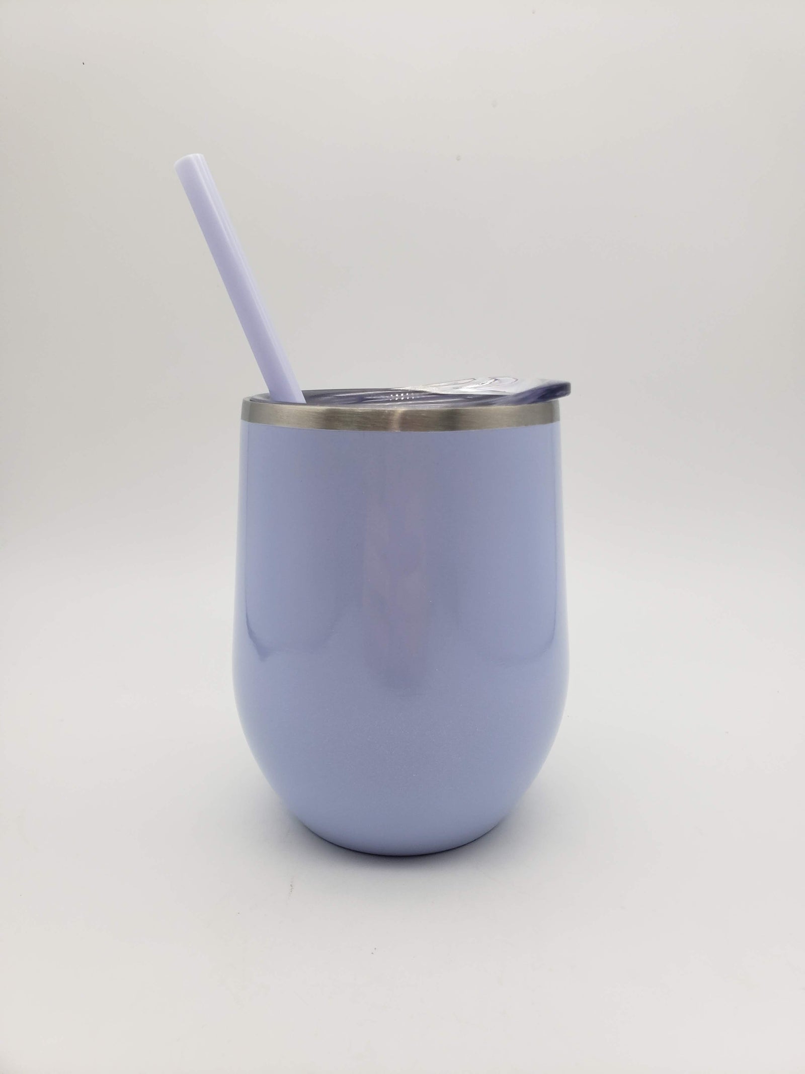 Life is Better at the Beach Engraved 12oz Wine Tumbler Lilac Glitter by Sunny Box