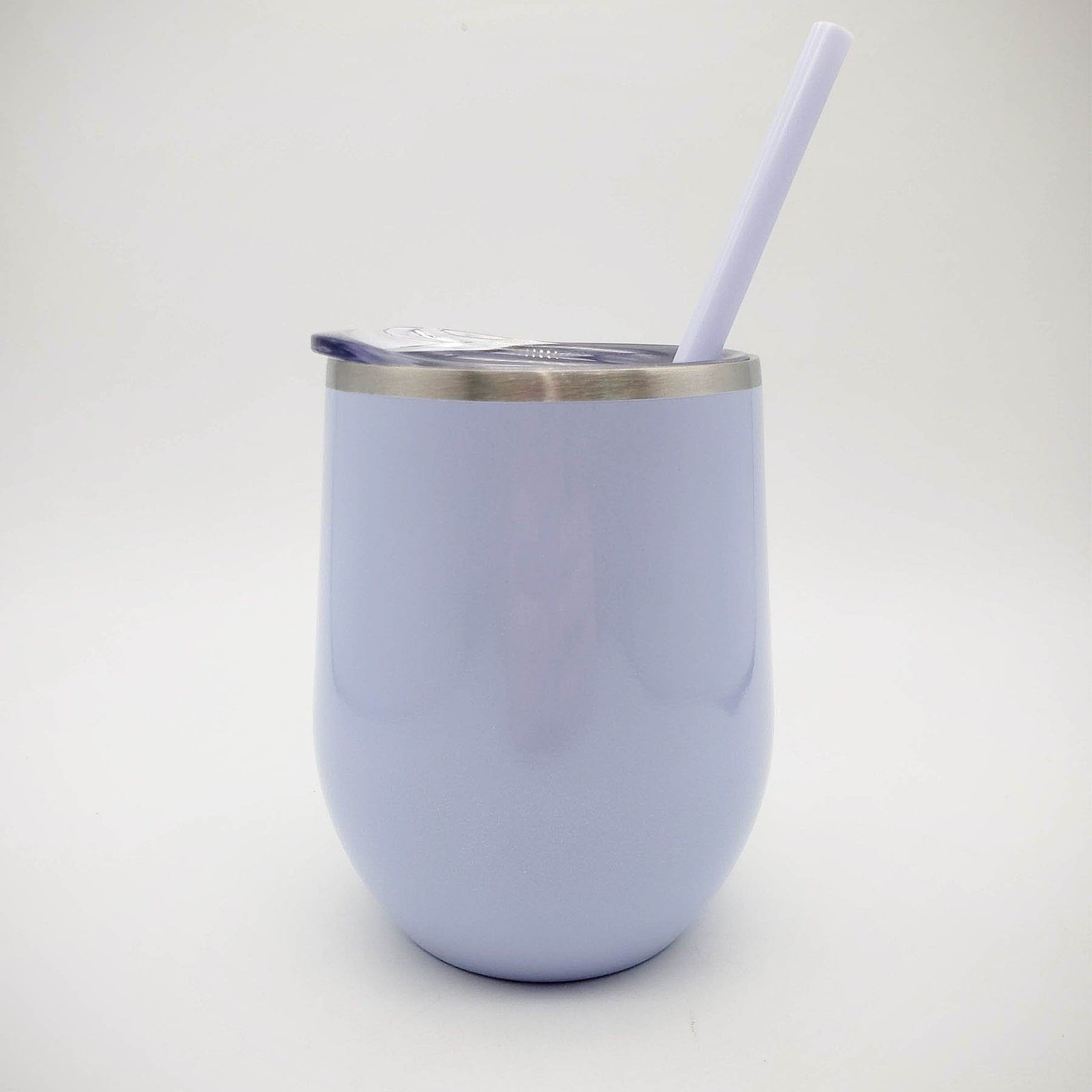 My Kids Have Paws Engraved 12oz Wine Tumbler Lilac Glitter by Sunny Box