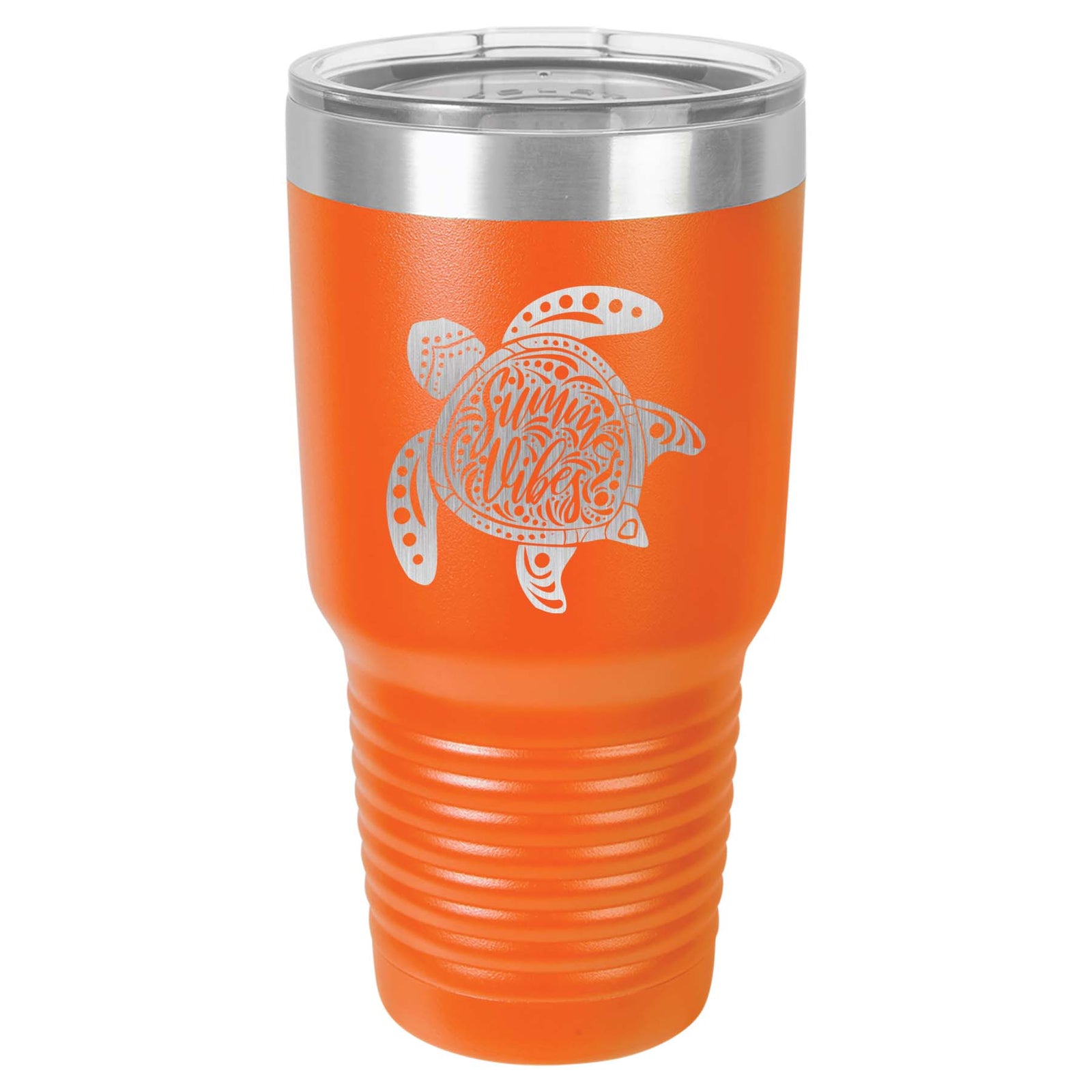 Sea Turtle Mandala Summer Vibes - Engraved Polar Camel Tumbler