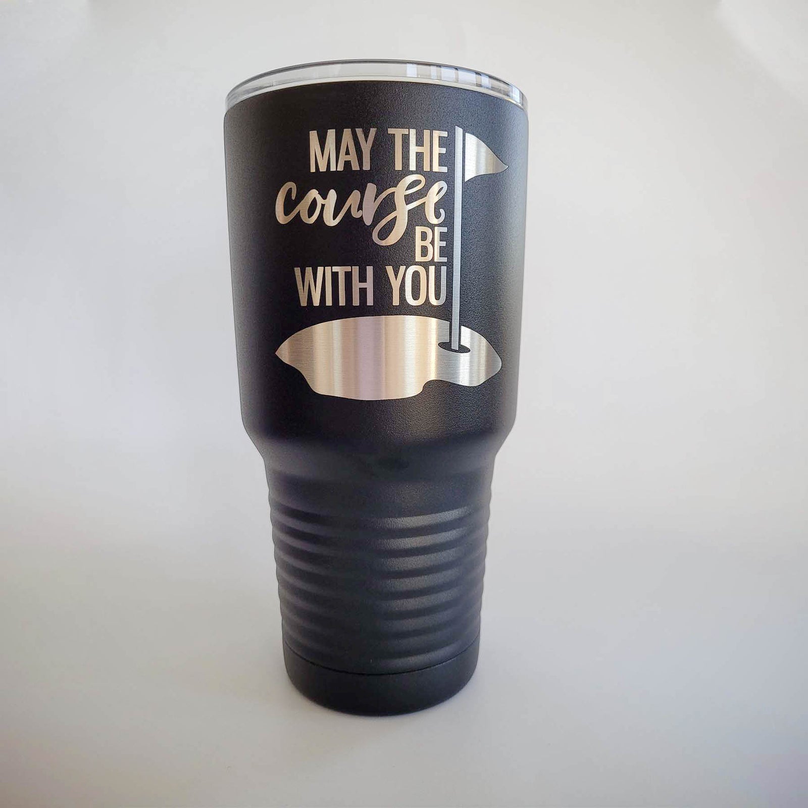 May The Course Be With You - Golf Engraved Polar Camel Tumbler