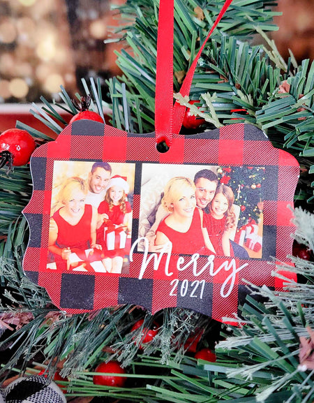 Personalized Photo Ornament - Christmas Gift - Sunny Box