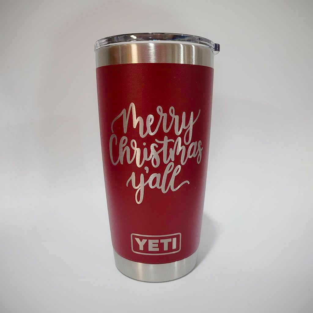 Merry Christmas Y'all - Christmas Engraved YETI Tumbler