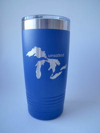 Michigan Unsalted Engraved 20oz Blue Polar Camel Tumbler Sunny Box