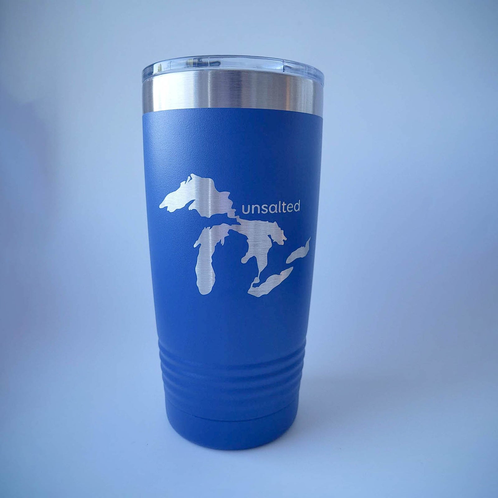 Michigan Unsalted Engraved 20oz Blue Polar Camel Tumbler Sunny Box