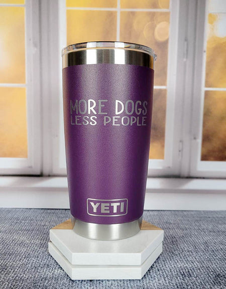 More Dogs Less People - Engraved YETI Tumbler