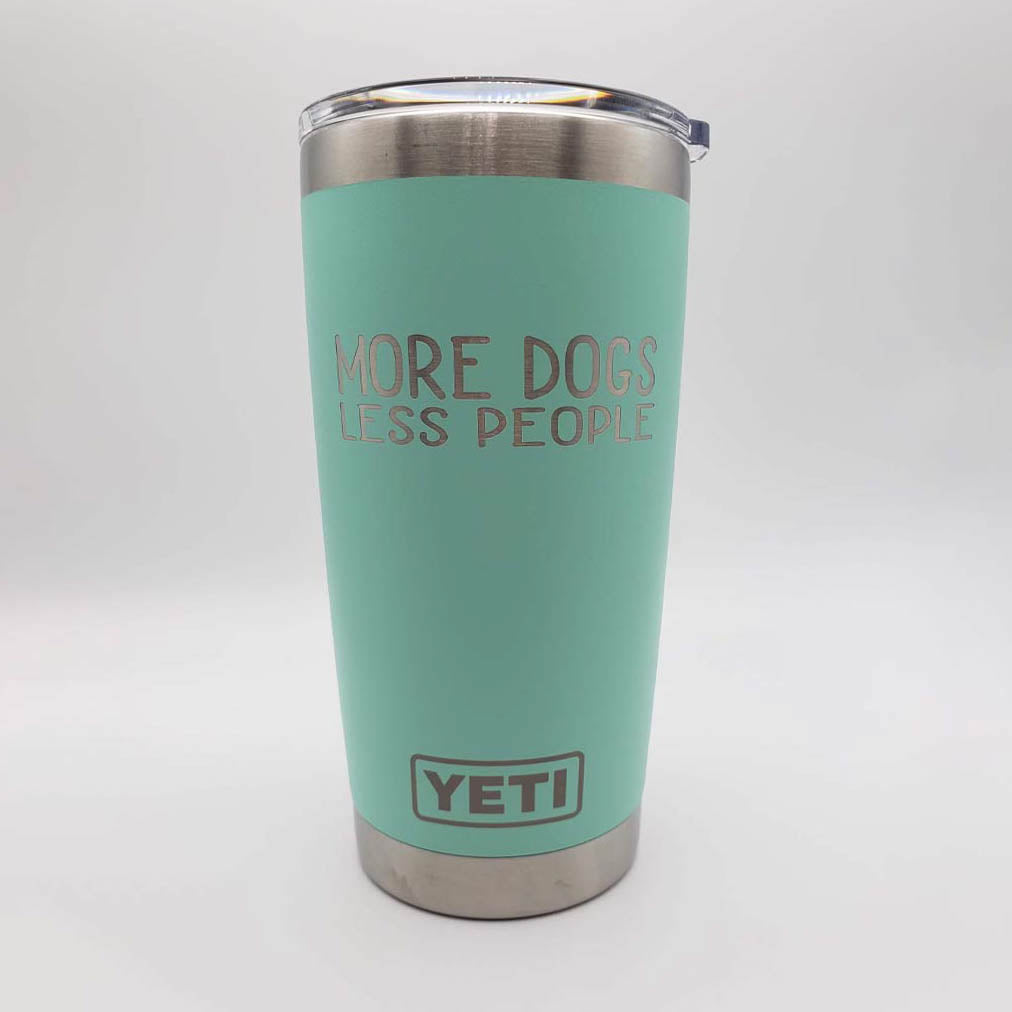 More Dogs Less People - Engraved YETI Tumbler
