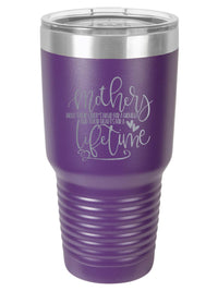 Mothers Hold Their Child's Hand - Engraved 30oz Purple Polar Camel Tumbler - Sunny Box
