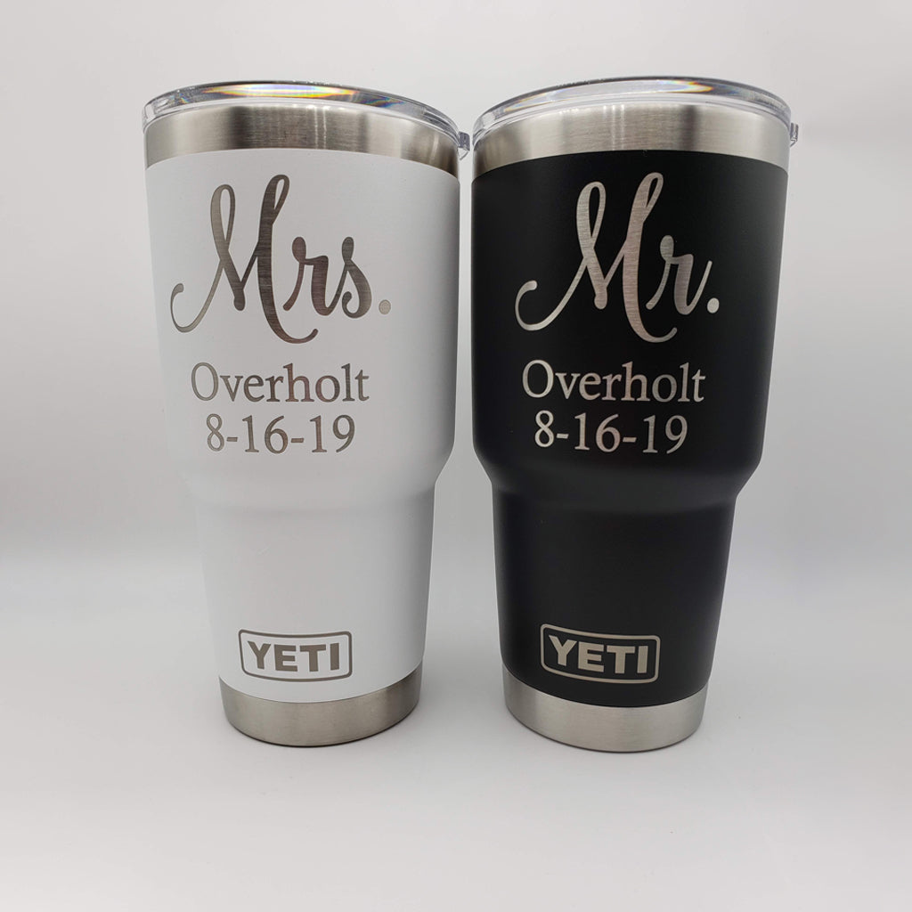 Mr & Mrs Personalized YETI Tumblers