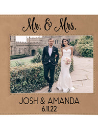 Mr & Mrs - Wedding Leatherette Picture Frame2