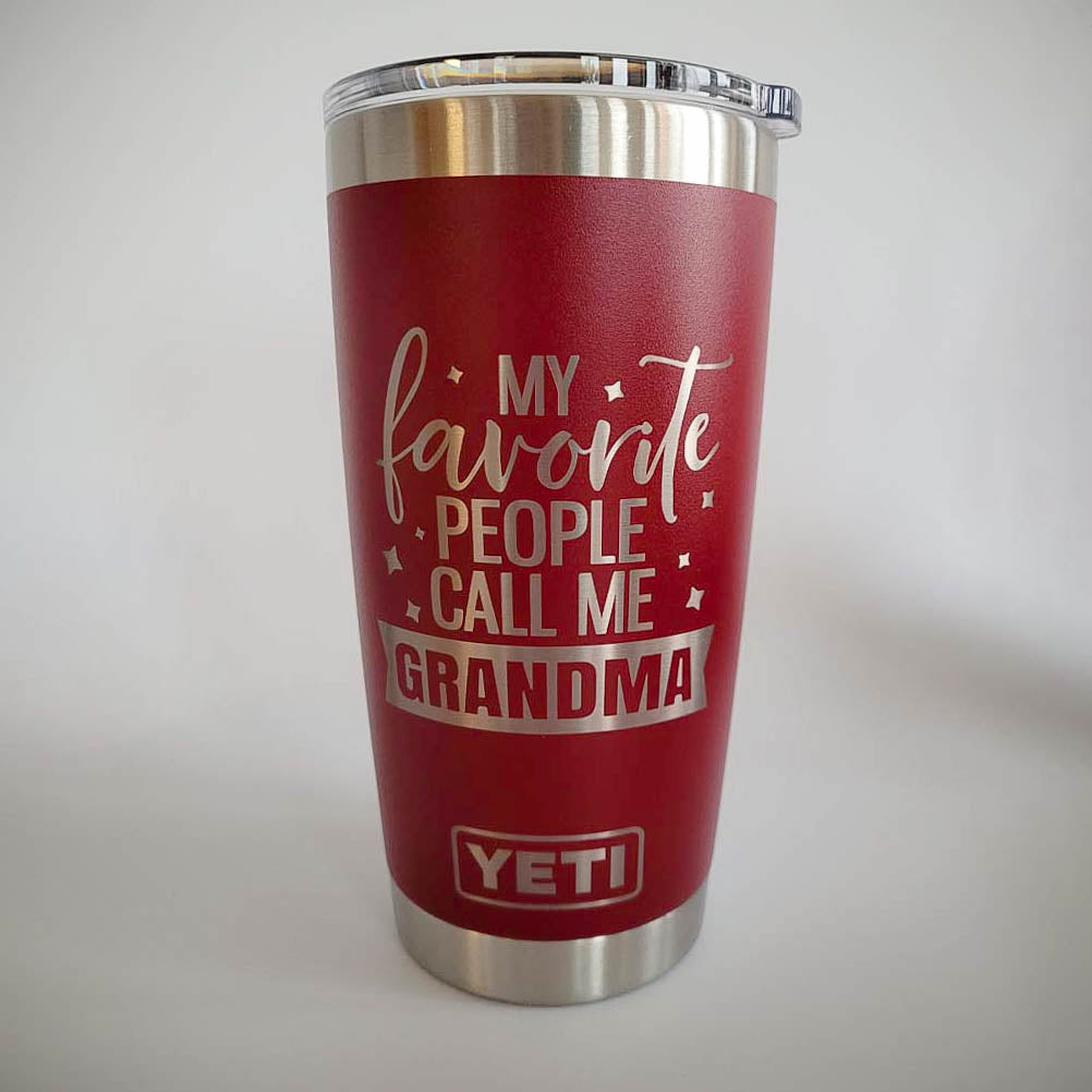My Favorite People Call Me Grandpa Custom Engraved YETI Tumbler