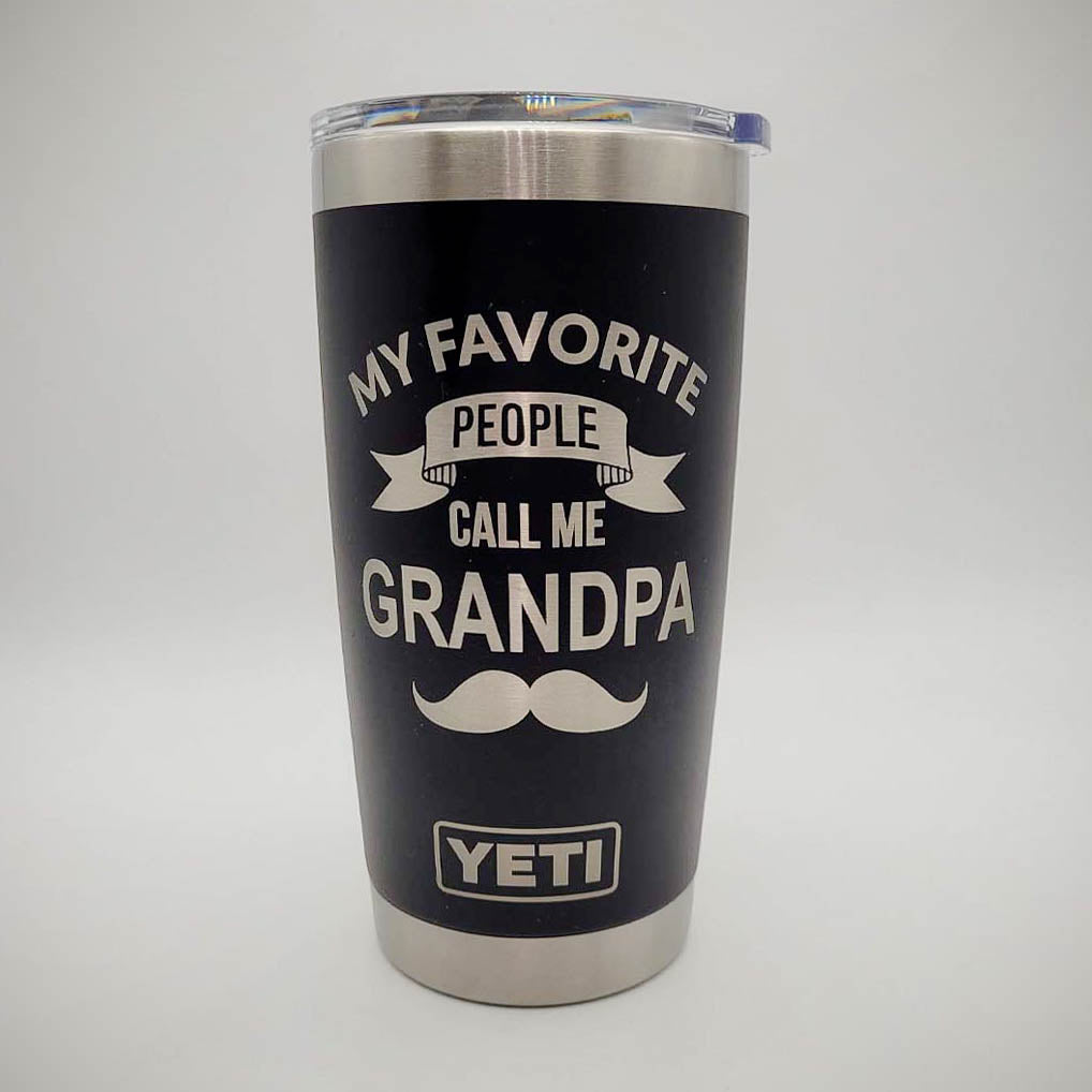 My Favorite People Call Me Grandpa Engraved YETI Tumbler