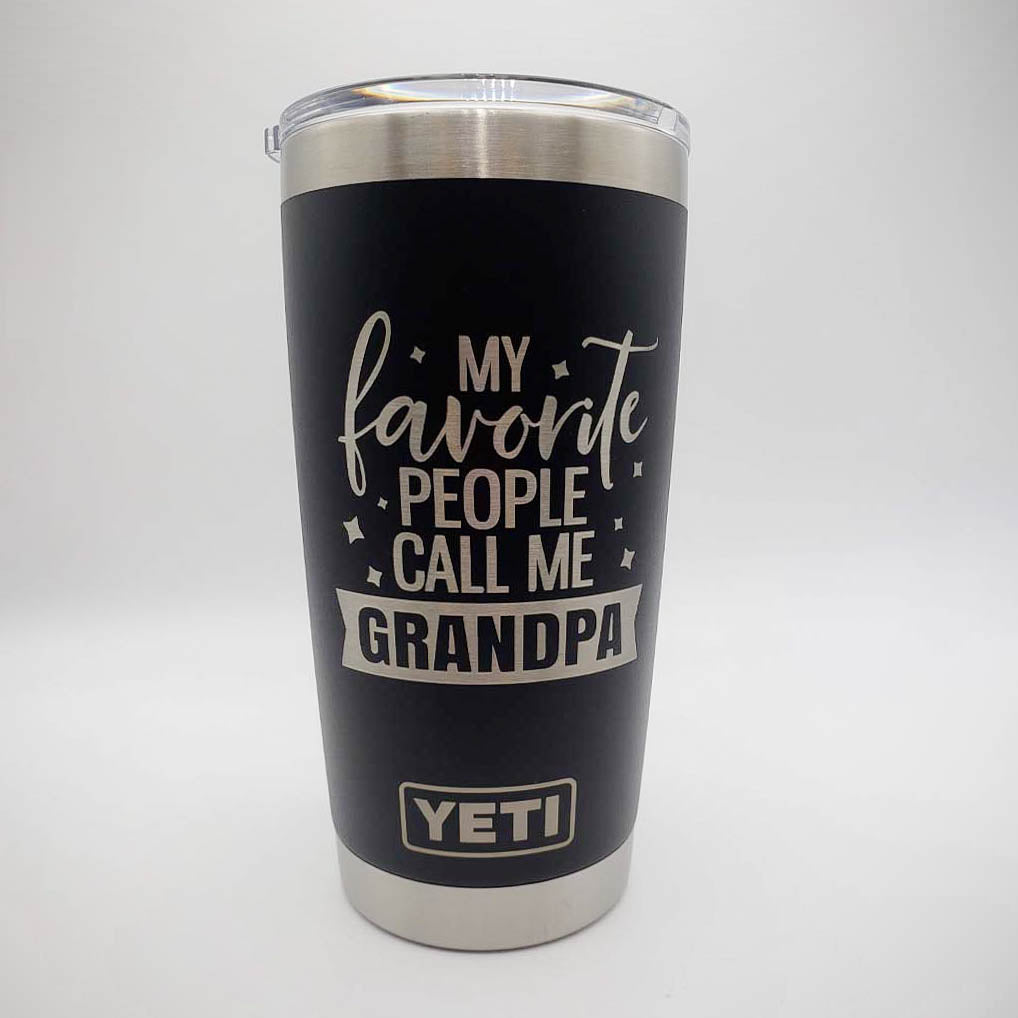 My Favorite People Call Me Grandpa Engraved YETI Tumbler2