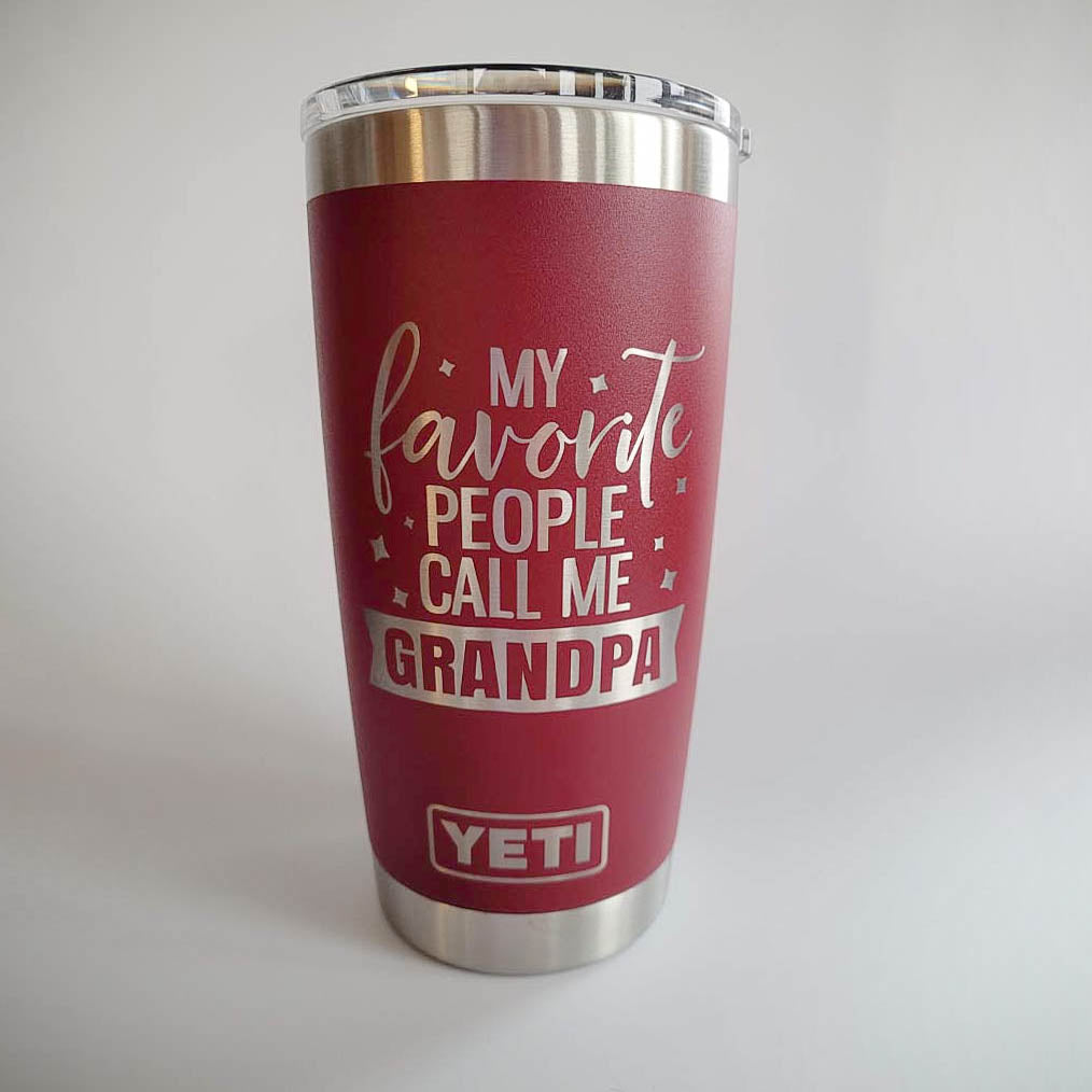 My Favorite People Call Me Grandpa Engraved YETI Tumbler2