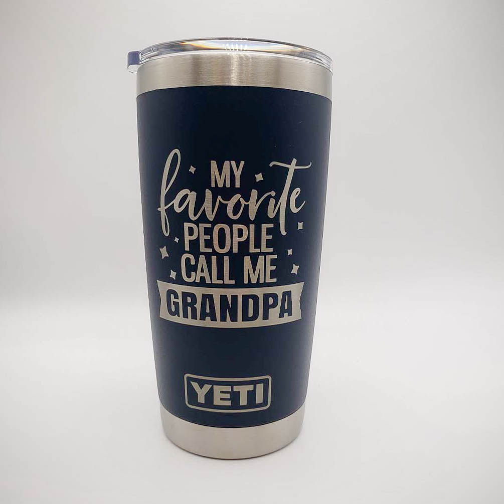 My Favorite People Call Me Grandpa Engraved YETI Tumbler2