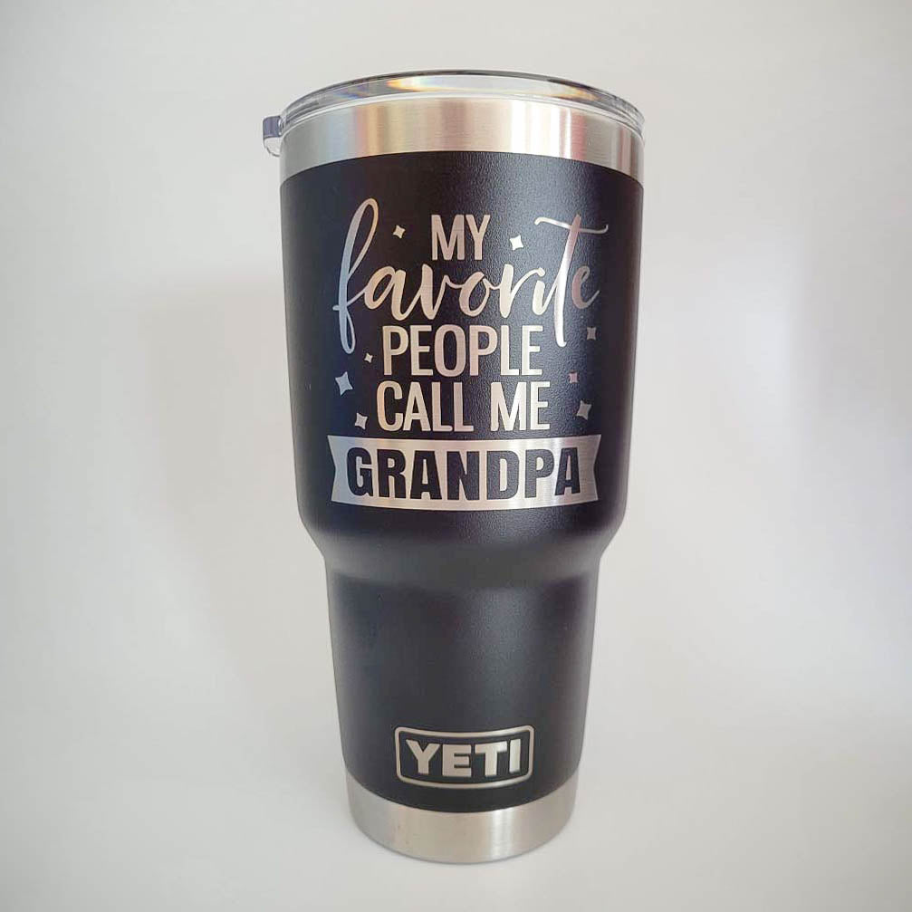 My Favorite People Call Me Grandpa Engraved YETI Tumbler2