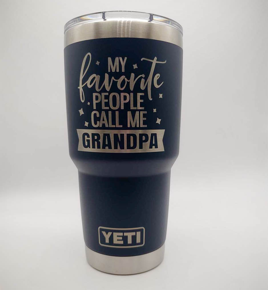 My Favorite People Call Me Grandpa Engraved YETI Tumbler2