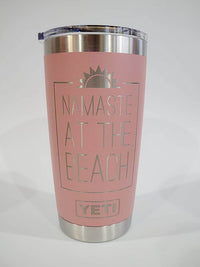 Namaste At the Beach - Engraved YETI Tumbler