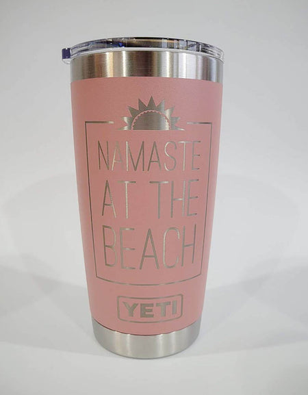 Namaste At the Beach - Engraved YETI Tumbler