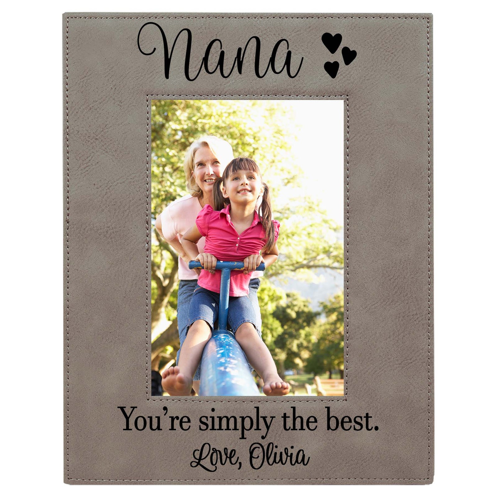 Nana Leatherette Picture Frame