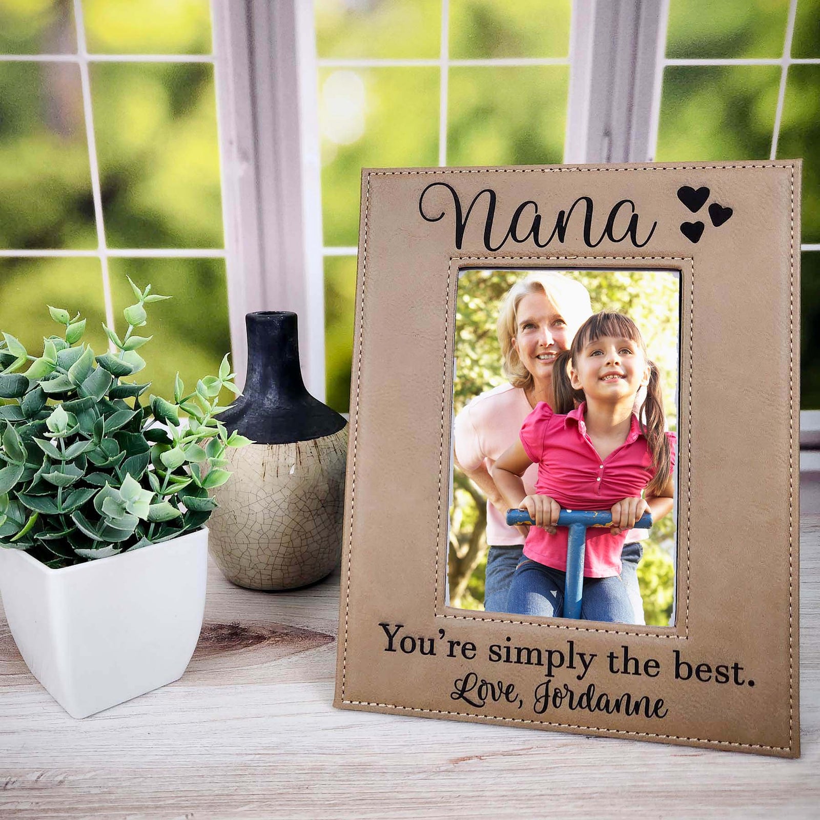 Nana Leatherette Picture Frame