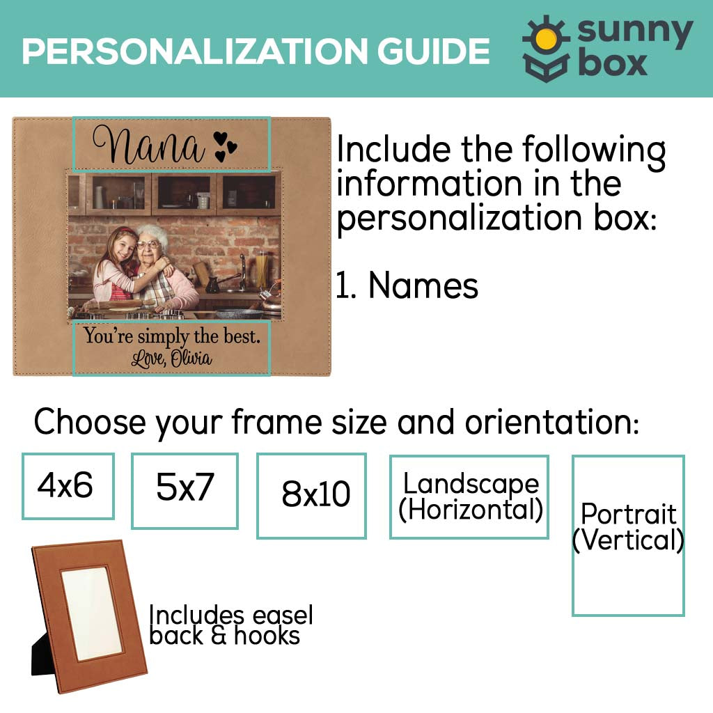 Nana Leatherette Picture Frame