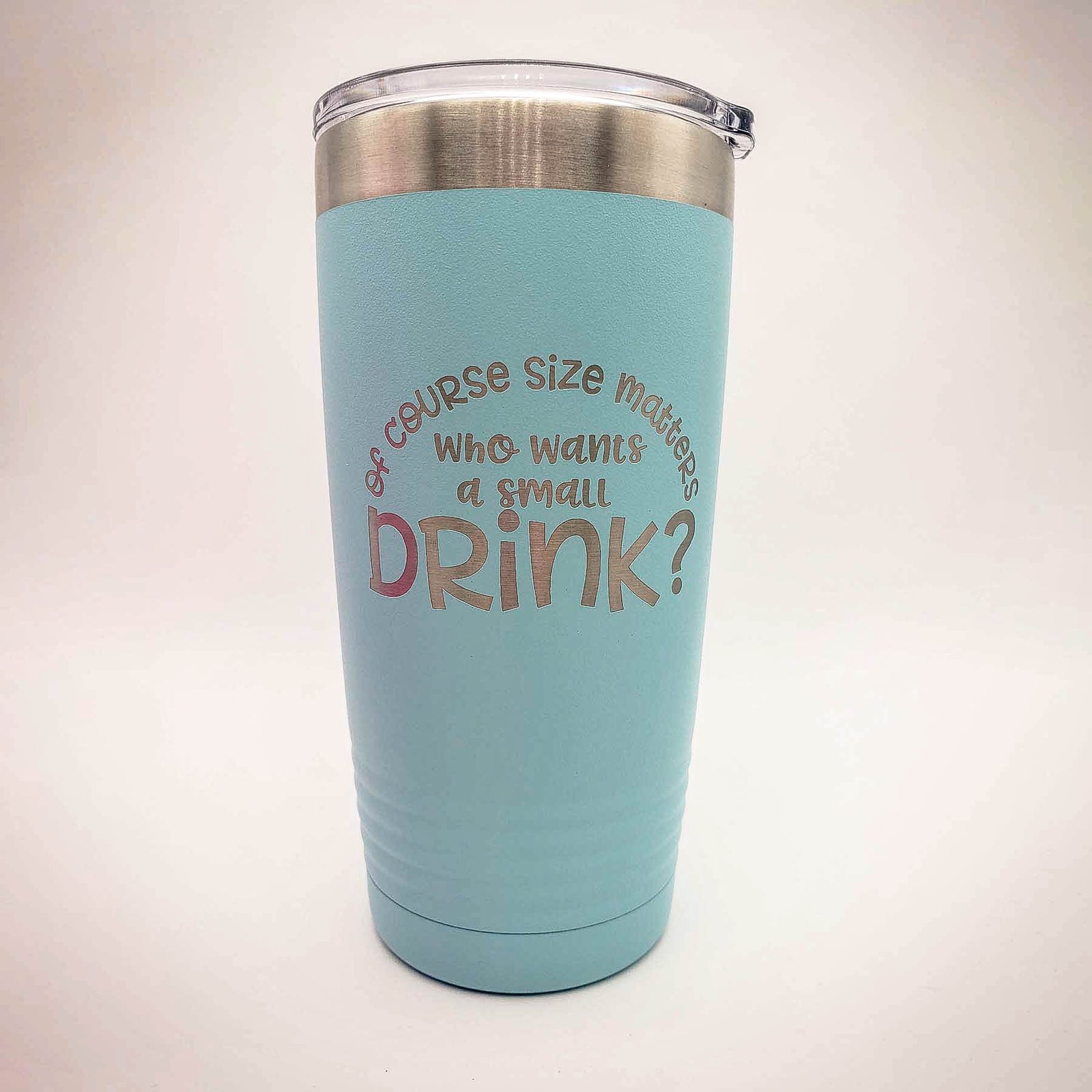 Of Course Size Matters - No One Wants a Small Tumbler - Navy 30 oz  Stainless Steel Tumbler