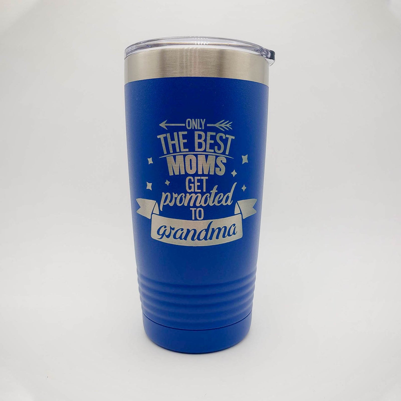 Only the Best Moms Get Promoted to Grandma - Engraved 20oz Polar Camel Blue