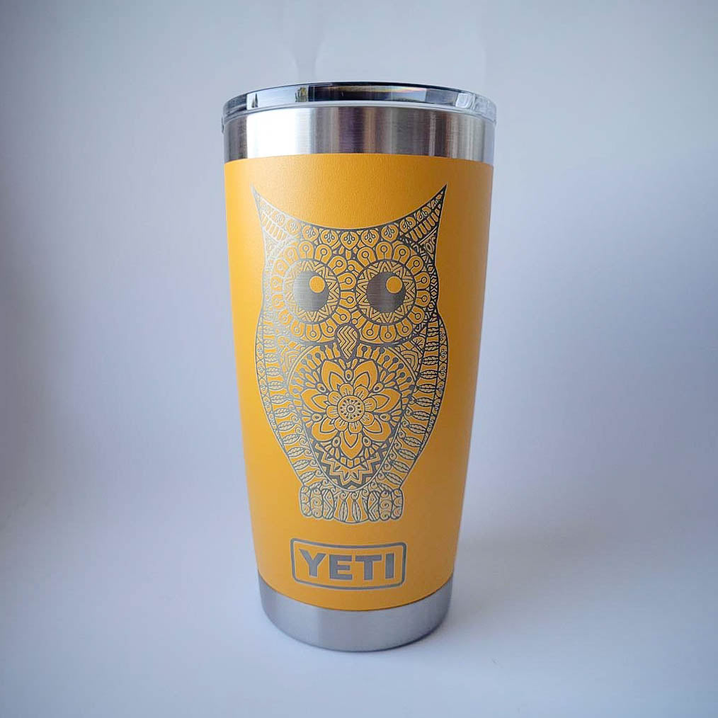 Owl Mandala - Engraved YETI Tumbler  Engraved yeti, Engraved yeti tumbler, Yeti  tumbler