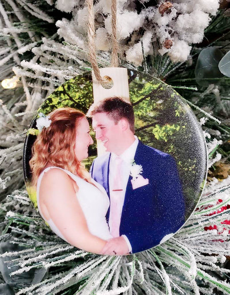 Custom Ceramic Photo Ornament - Sunny Box