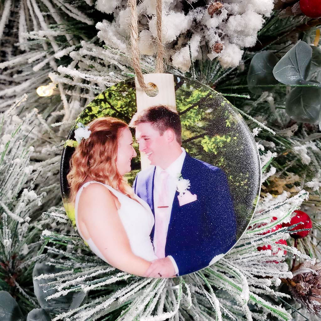 Custom Ceramic Photo Ornament - Sunny Box