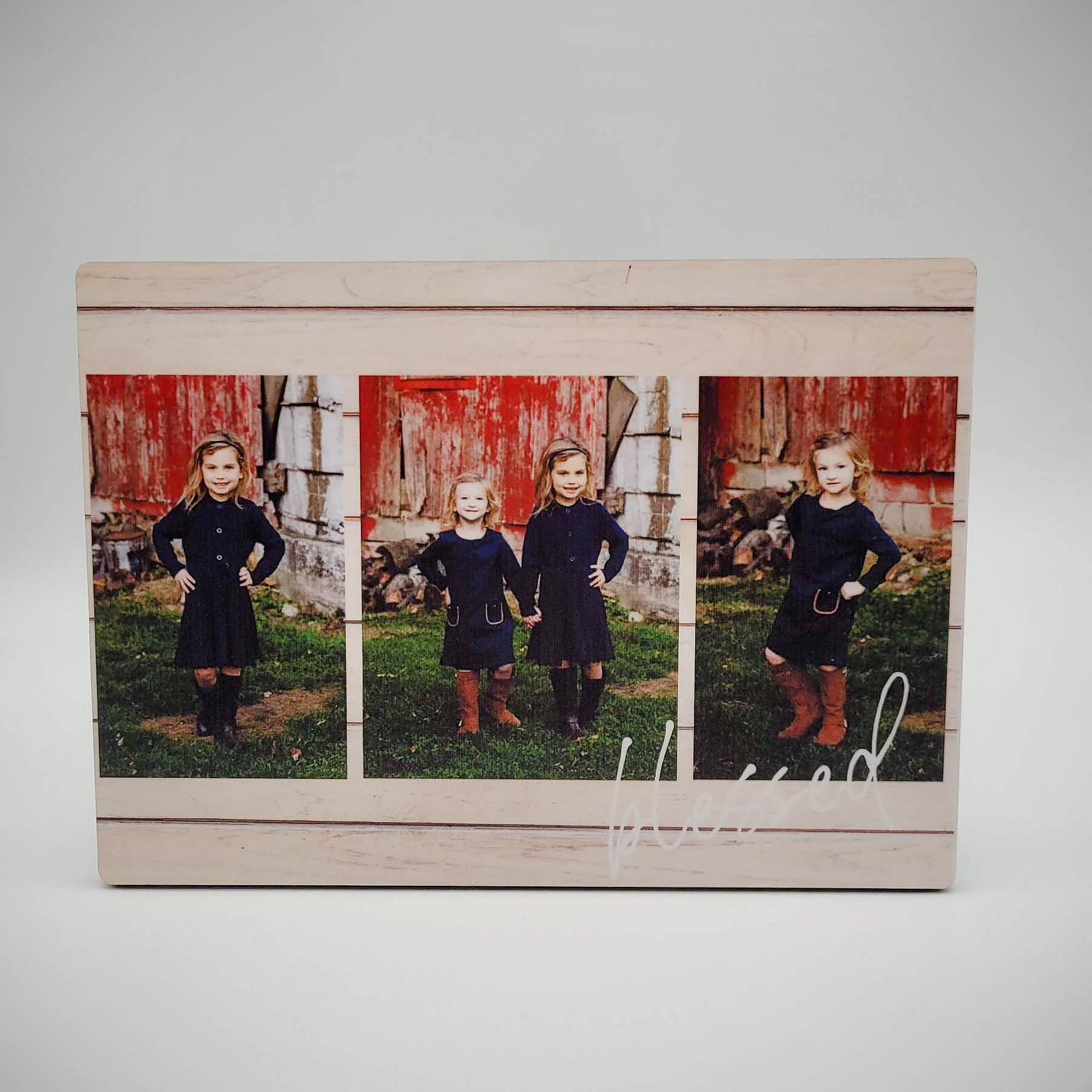 Personalized Desktop Photo Plaque Blessed - Sunny Box