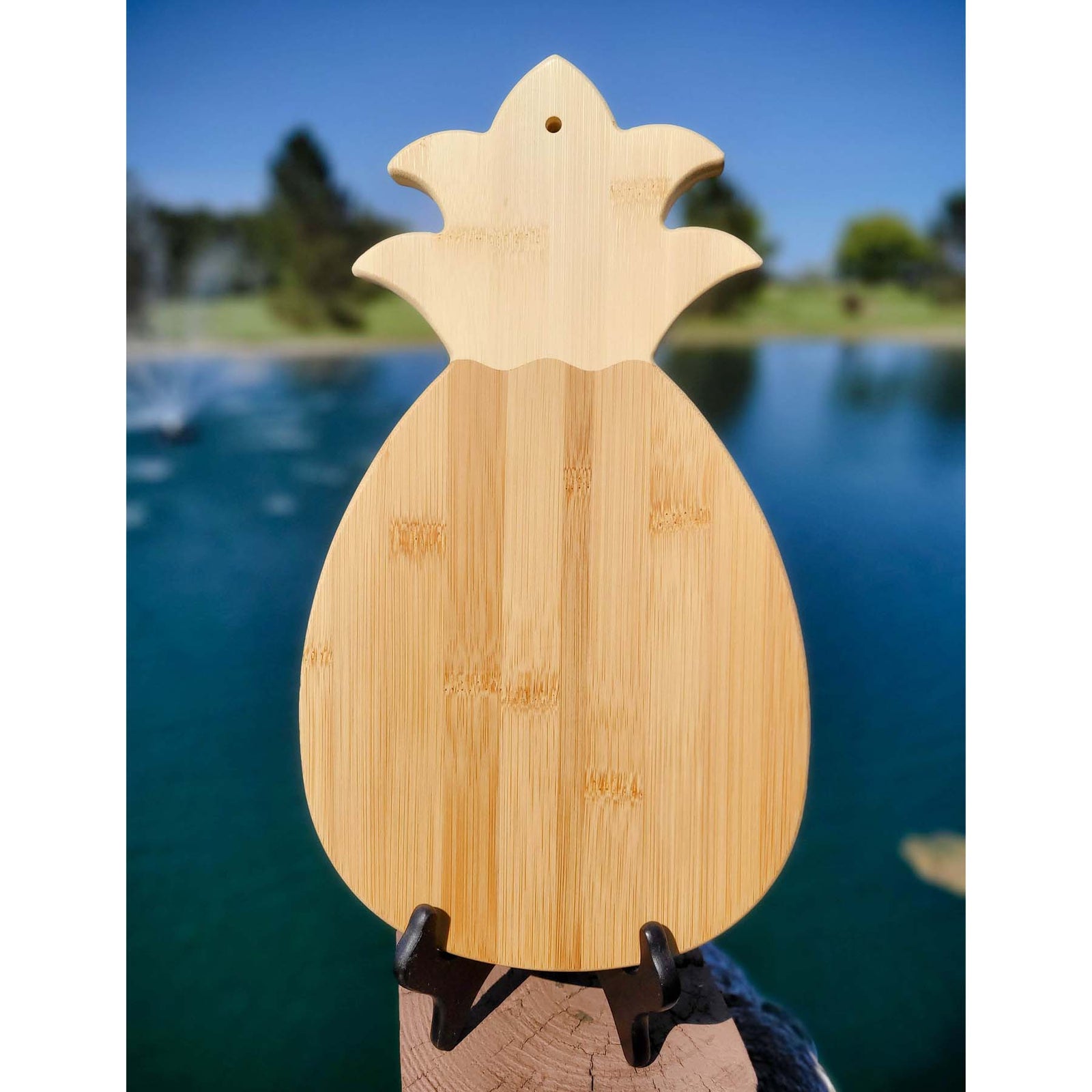 Laguna Bamboo Mini Surfboard Cutting Board, 23-inch by 7.5-inch - Earth  Friendly Bamboo Surf Board with Stylish Honey Stripe Design for Wall Decor  
