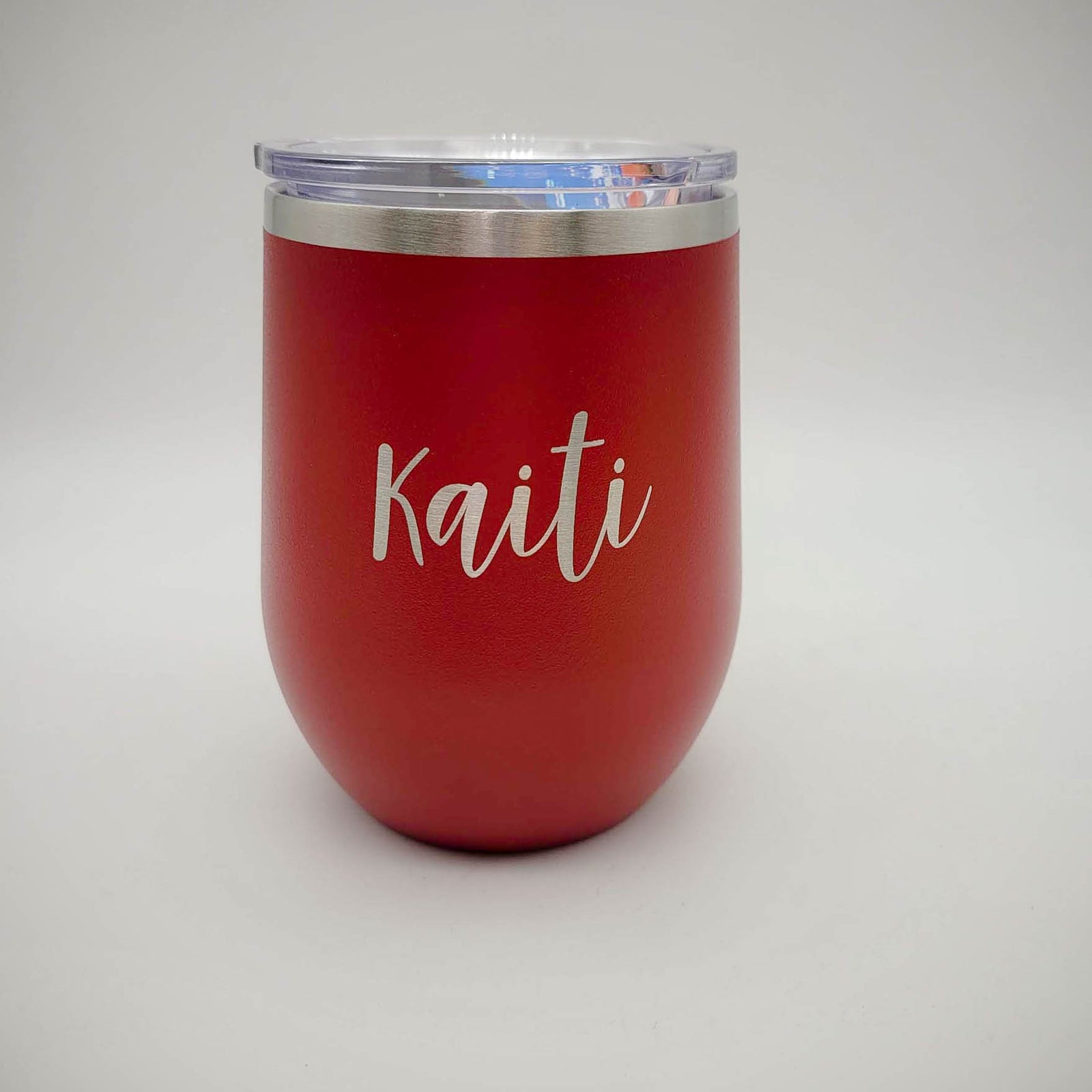 Personalized Engraved 12oz REd Wine Tumbler by Sunny Box