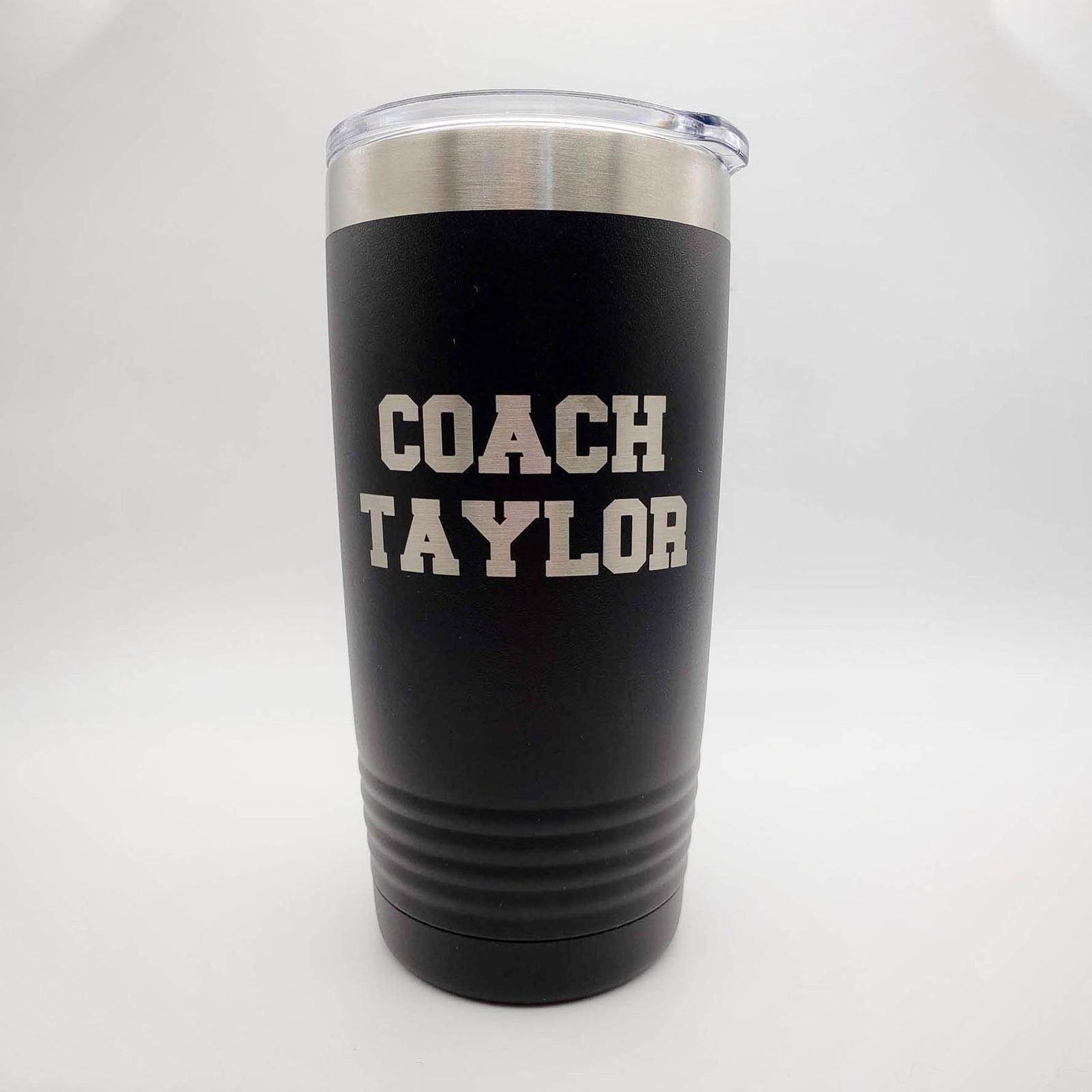 Personalized Engraved 20oz Black Tumbler by Sunny Box