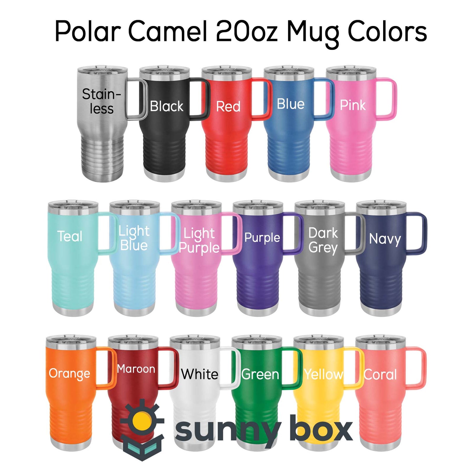 Polar Camel 20oz Mug Colors Sunny Box