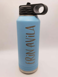 Personalized Polar Camel 32oz Water Bottle Light Blue by Sunny Box