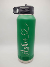 Personalized Engraved Polar Camel 32oz Green Water Bottle Sunny Box