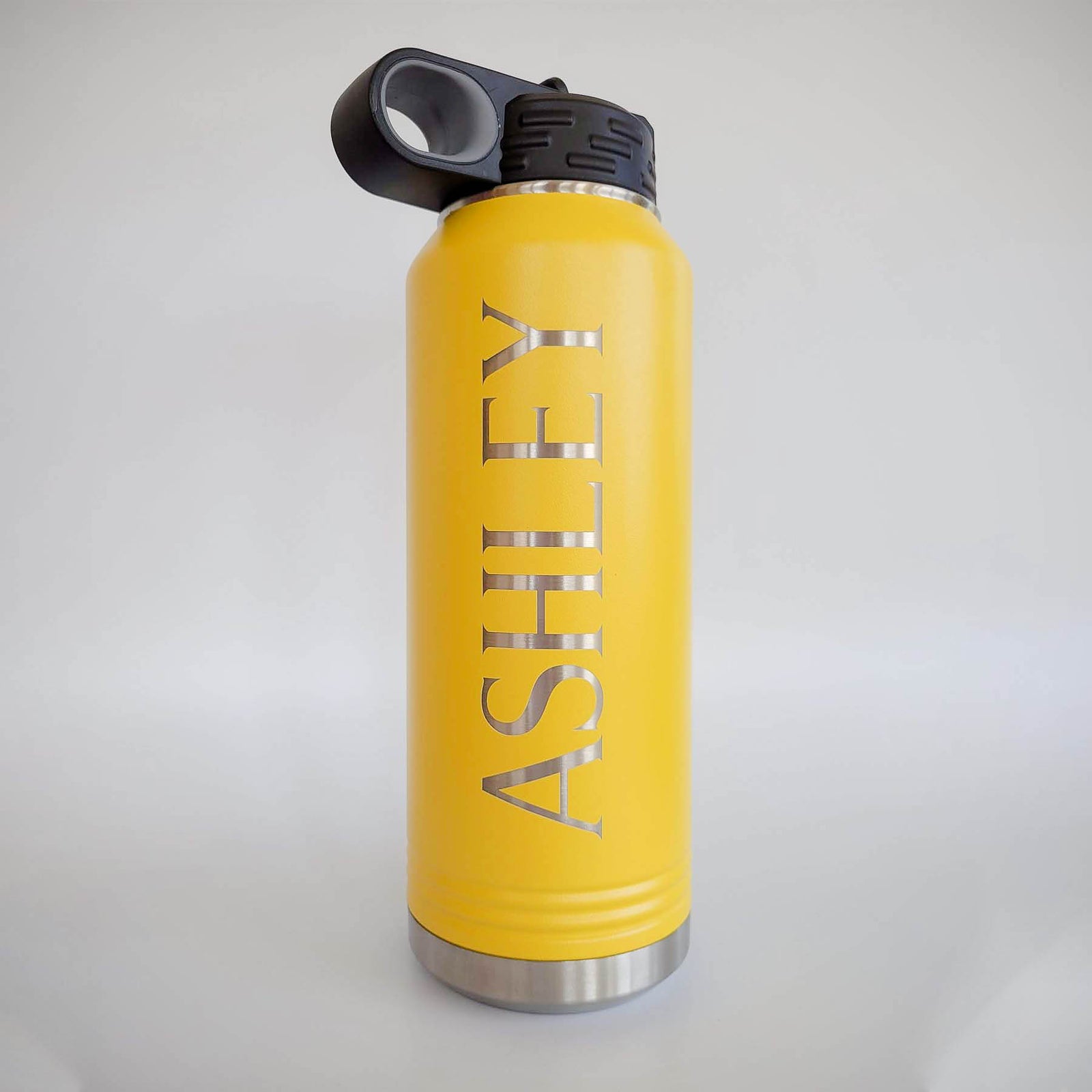 Personalized Engraved Polar Camel 32oz Yellow Water Bottle Sunny Box