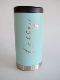 Personalized Engraved Slim Can Cooler by Sunny Box