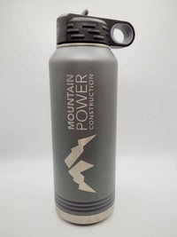 Polar Camel 32oz Water Bottle Dark Gray with Logo - Sunny Box